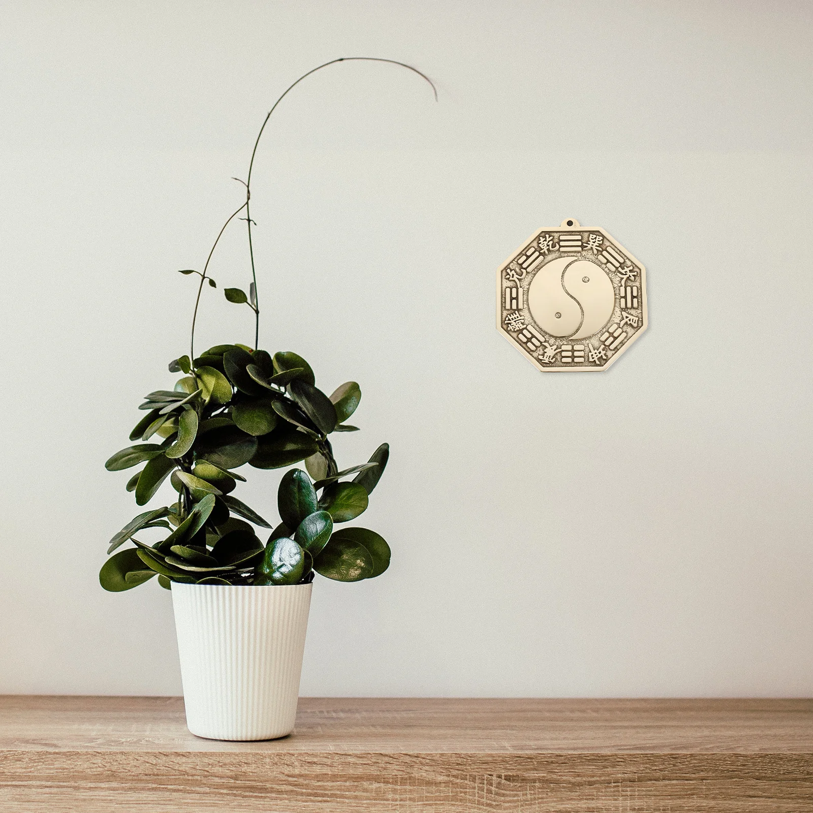 

Tai Chi Mirror Ornament Gossip Mirror Decorative Objects Brass Crafts Feng Shui Home Decor Lucky Gift Durability Easy Care