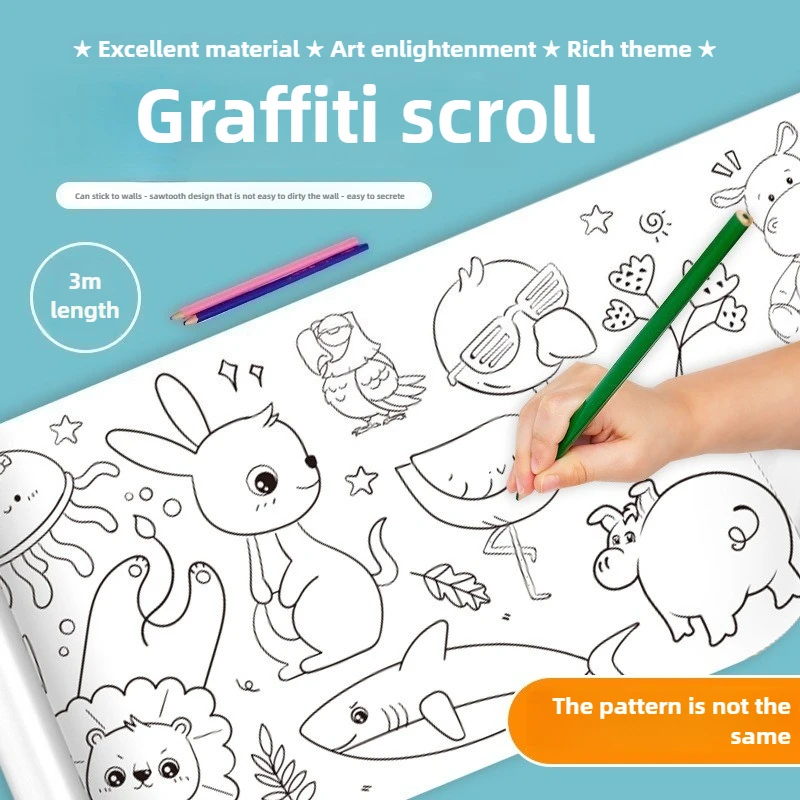 

Graffiti Paper Can Be Pasted on The Wall Graffiti Scroll, Coloring Book Can Be Torn How Much To Use How Much To Tear