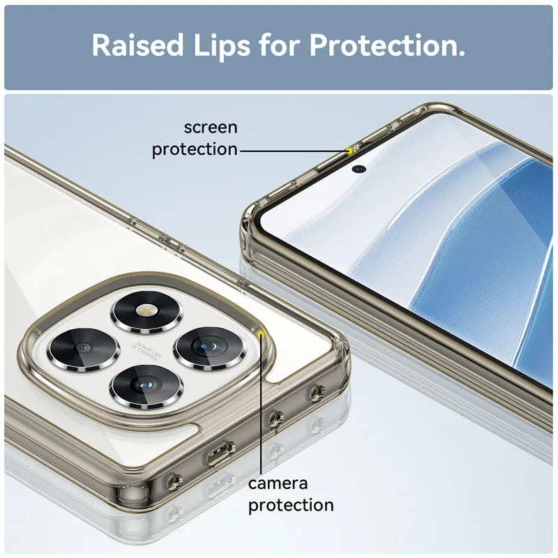 For Xiaomi Poco X7 Case Poco X7 5G Cover TPU Border Acrylic Backplane Bumper Protective Phone Cases For Xiaomi Poco X7 Funda
