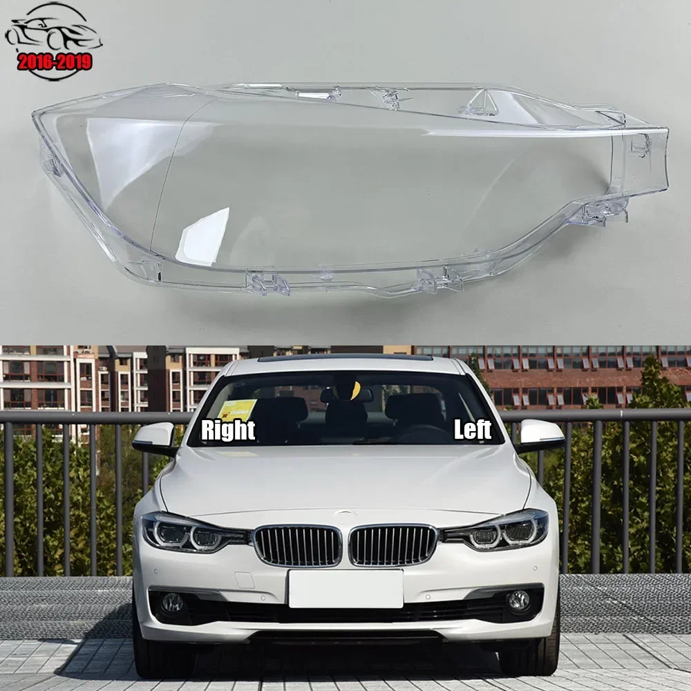 

For BMW 3 Series F30 F35 316 318 320 328 2016 2017 2018 2019 Lampshade Headlamp Cover Lamp Shell Mask Headlight Shade Plexiglass