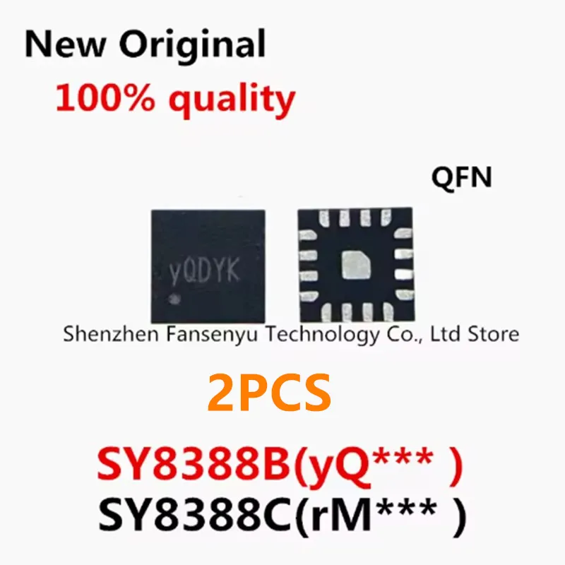 

(2piece)100% New SY8388BRHC SY8388B yQCFA yQC yQC** YQCxxx SY8388CRHC SY8388C rMBQZ rMBQZ rMB** rMBxxx QFN Chipset