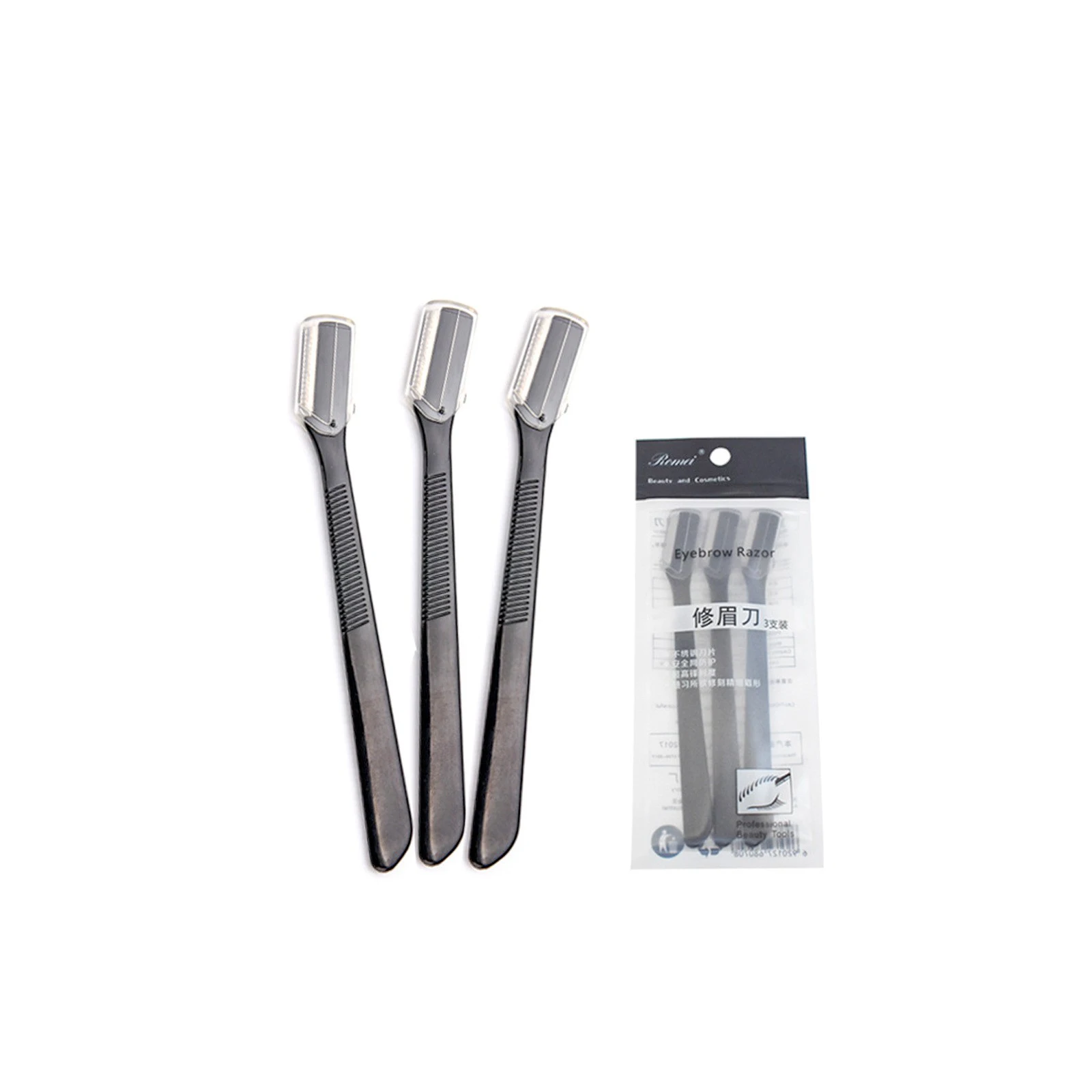 

3PCS Eyebrow Razor Safe Facial Blades Eye Brow Shaping Knife Eyebrow Trimmer Shaver Face Hair Removal Blades Women Makeup Tools