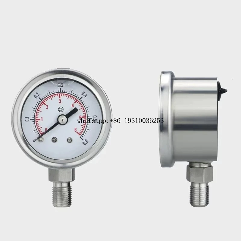 

Digital Pressure Gauge YN40 60 Radial Hydraulic Gauge Band Suitable For Biogas Plant Pressure Resistance