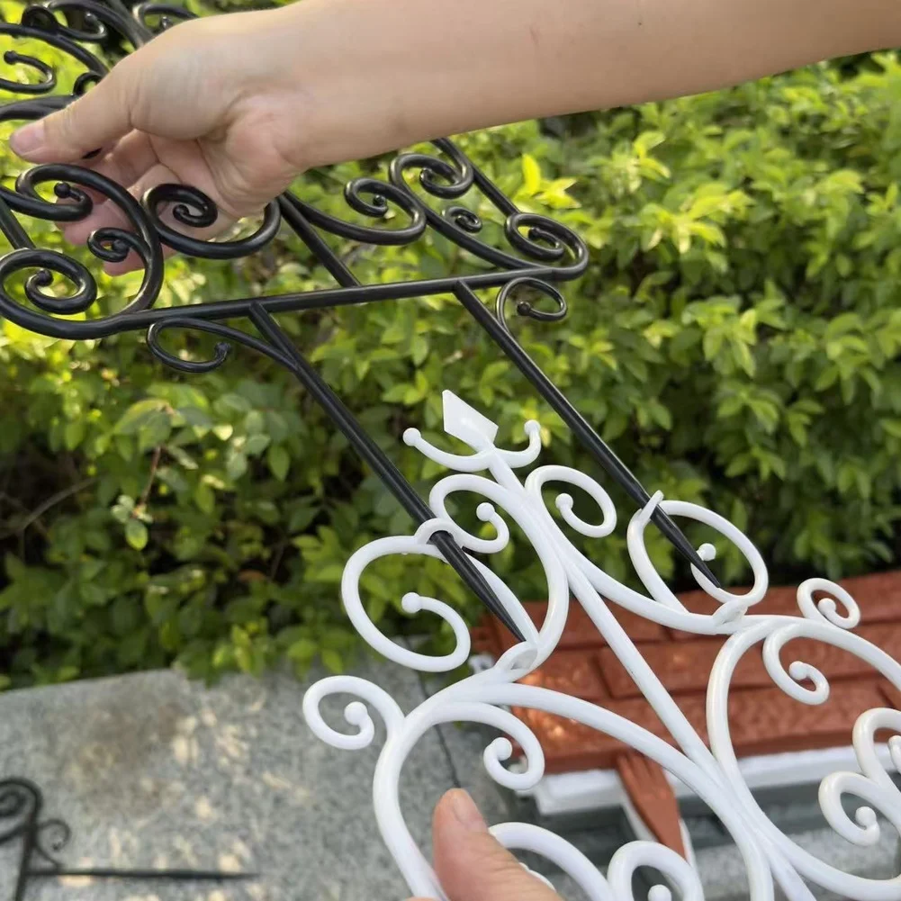 Plastic Garden Edging Border 10 Pieces for Lawn Flower Bed Outline Pathway Edging and Outdoor Space Structuring