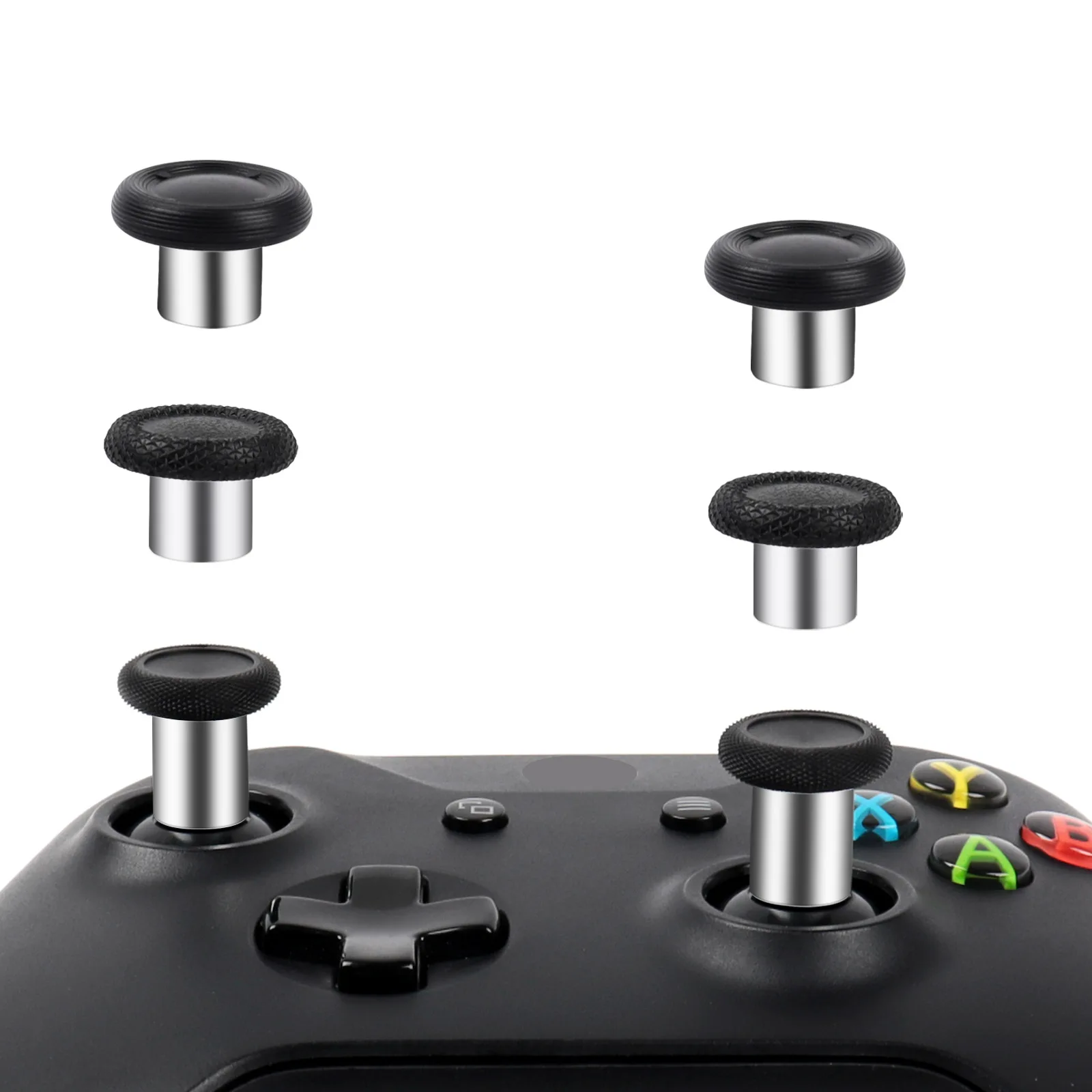 For Series X/S Xbox One PS5 PS4 NS Pro Interchangeable Ergonomic Thumbsticks Analog Thumb Sticks Convex & Concave Grip Joysticks