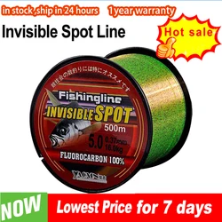 100m 120m 150m lenza da pesca in Nylon Spot invisibile 0.14mm-0.50mm filo da pesca con linea rivestita in fluorocarbonio Super resistente