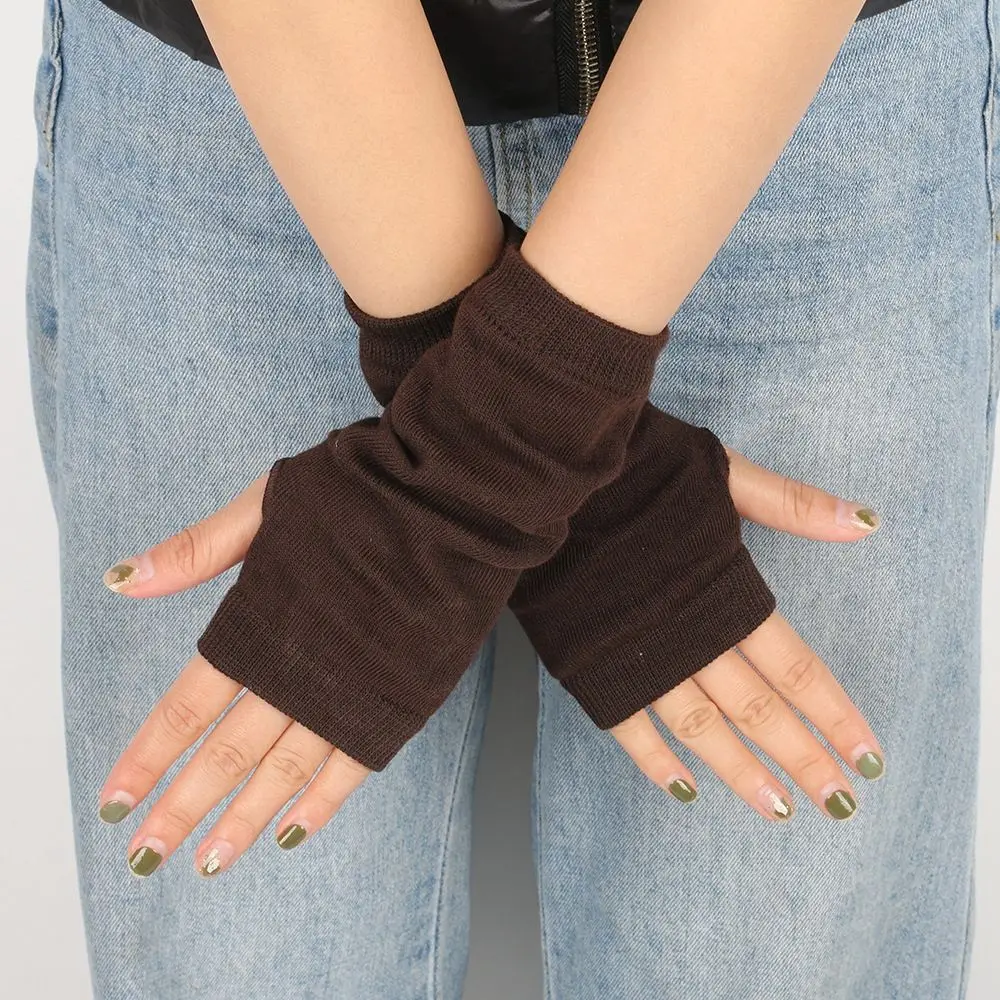 Comfortable Punk Stripe Hip Hop Long Sleeve Arm Hand Gloves Women Arm Warmers Cosplay Hand Gloves Fashion Arm Warmers