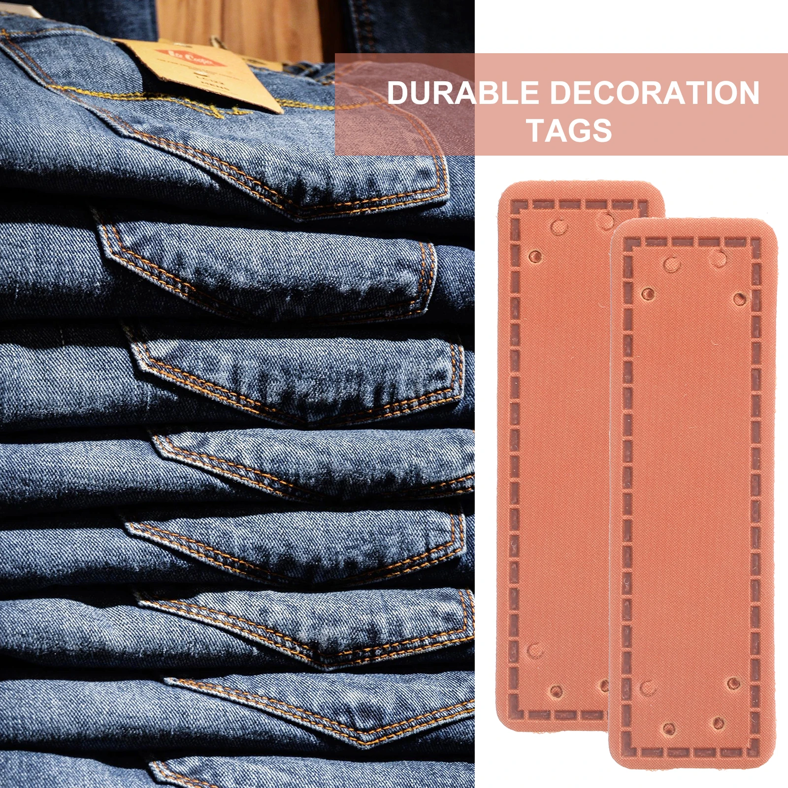 100 قطعة العلامات DIY بها بنفسك الملابس الخياطة تسميات للجينز القبعات أكياس اليدوية تنقش الملابس علامات مخصصة دائم اكسسوارات #6
