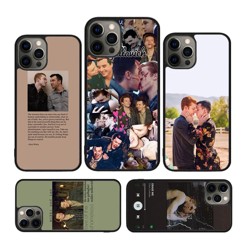 Gallavich Pride Love Ian Shameless phone Case For iPhone 16 15 14 Plus 12 mini 13 11 Pro X XR XS Max cover shell coque