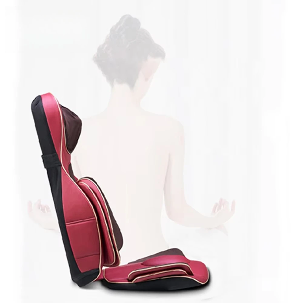 

Adjustable Neck and Back Fitness Massage Cushion with Vibration and Soothing Heat Private Body Care
