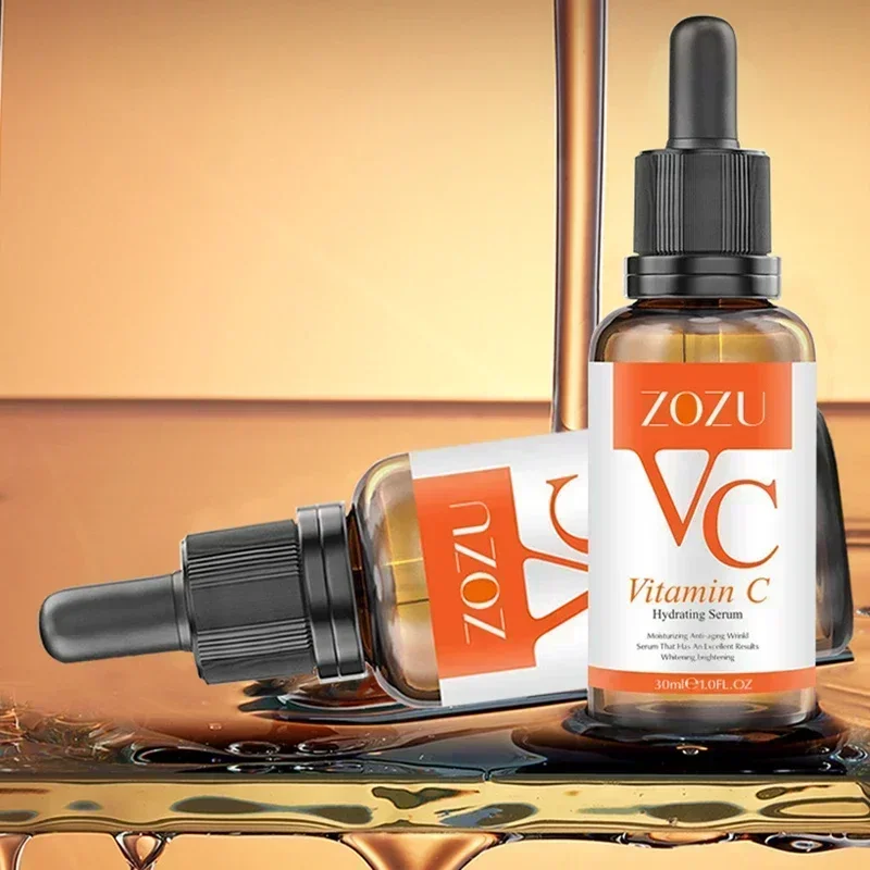 Vitamina c anti envelhecimento rugas essência facial remoção de manchas cloasma luz manchas escuras hidratante nutrir essência suave