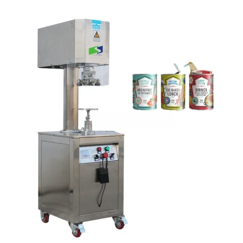 New Manual Automatic Can Seamer semi automatic Tuna fish  tin Cans sealing machine for cup