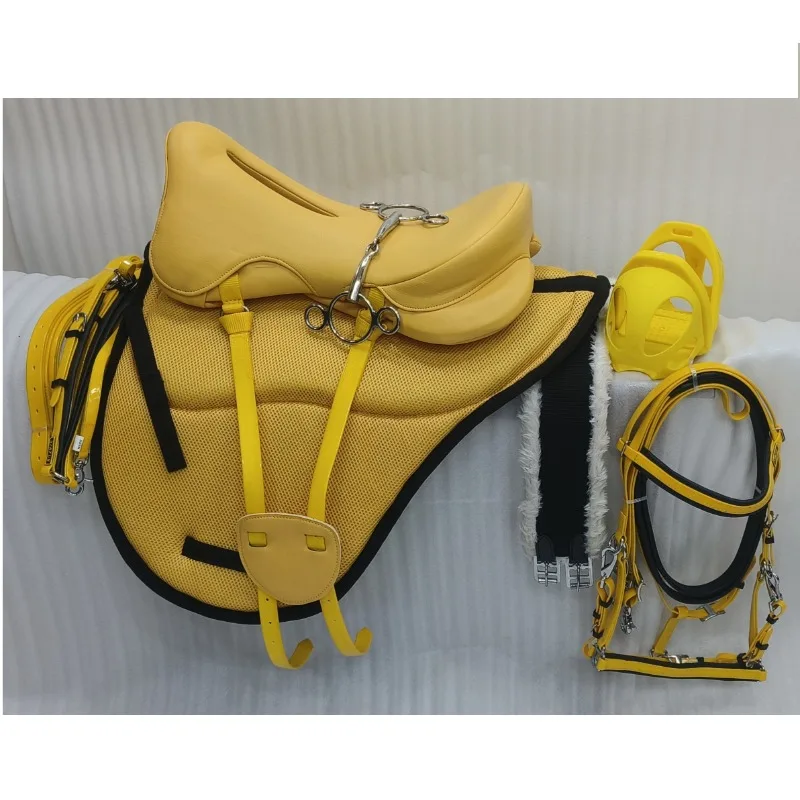 

Sports endurance saddle seat, fully equipped leather horse endurance saddle custom design color optional