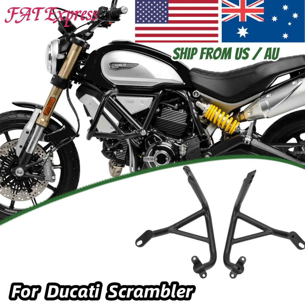 

2014-2022 Sixty2 Accessories Motorcycle Bumper Engine Guard Crash Bars For Ducati Scrambler Urban Enduro Full Throttle Icon