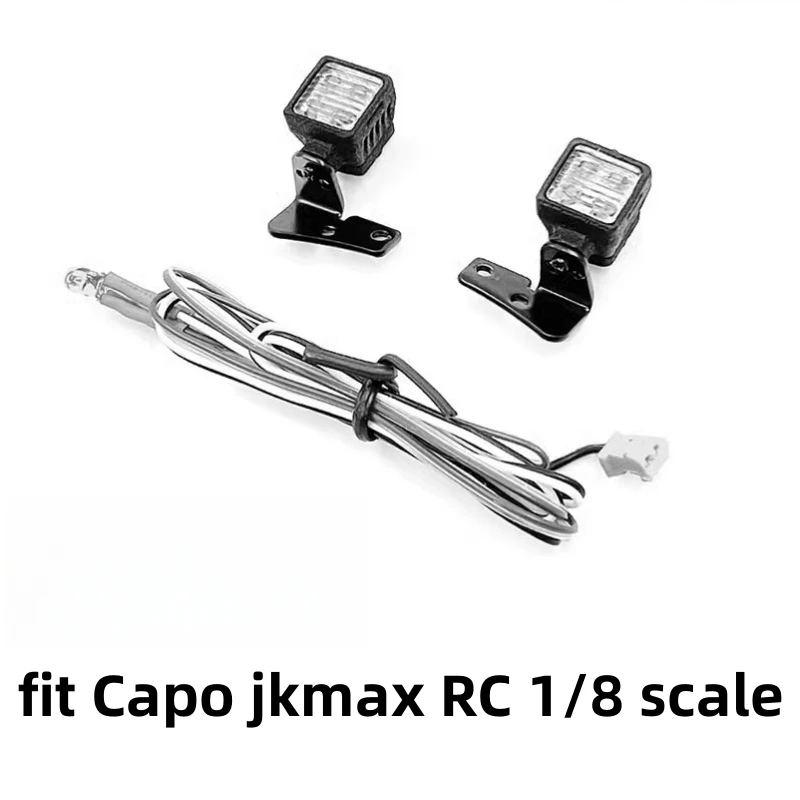 

Front Spotlight with Led Lamps for Capo jkmax Wrangler 1/8 scale RC Crawler Car RC Option part