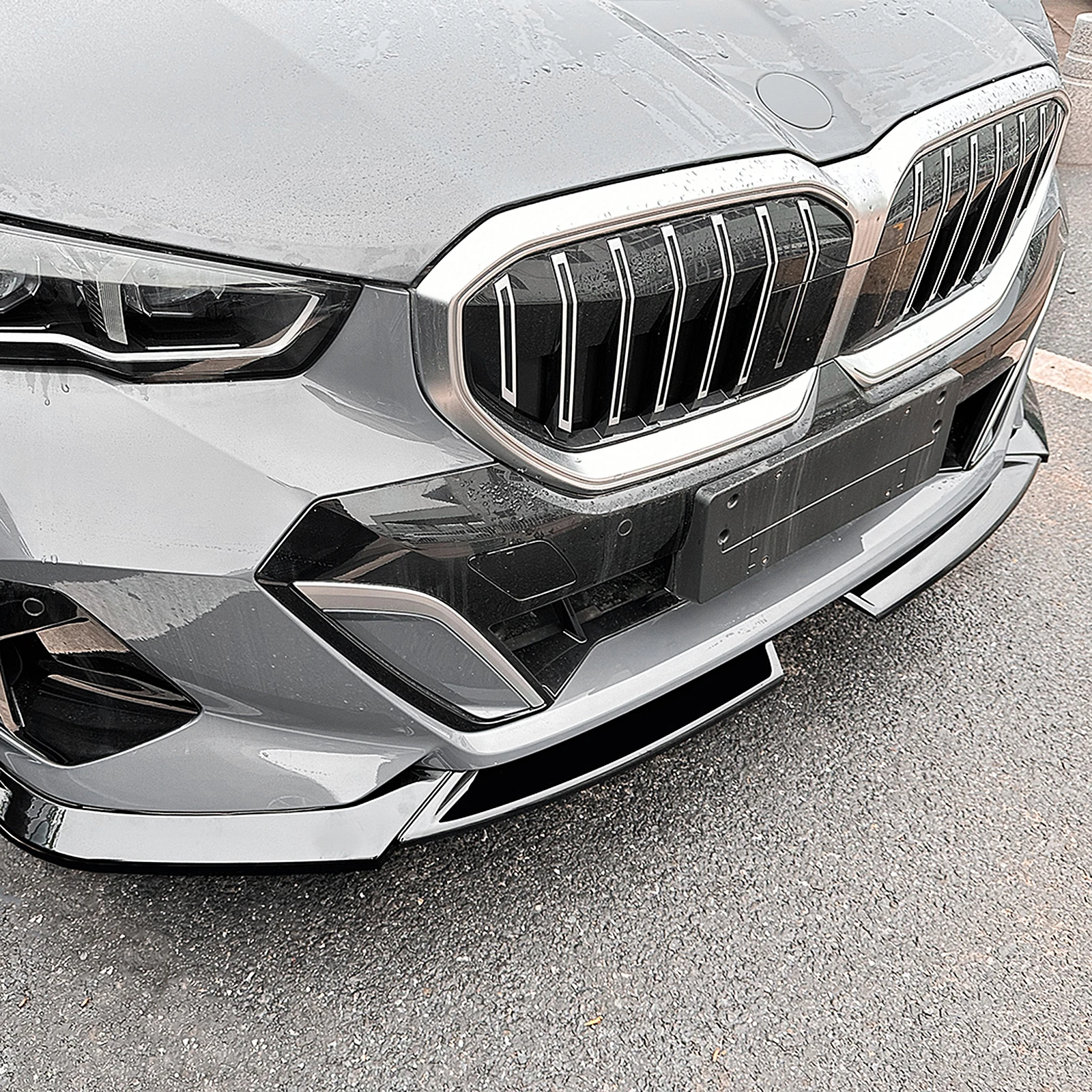 

Front Bumper Spoiler Lip Lower Splitter Chin Guard Guard Cover For BMW 5 Series I5 G60 G61 M Sport 520i 530e 2024-2025 Body Kit