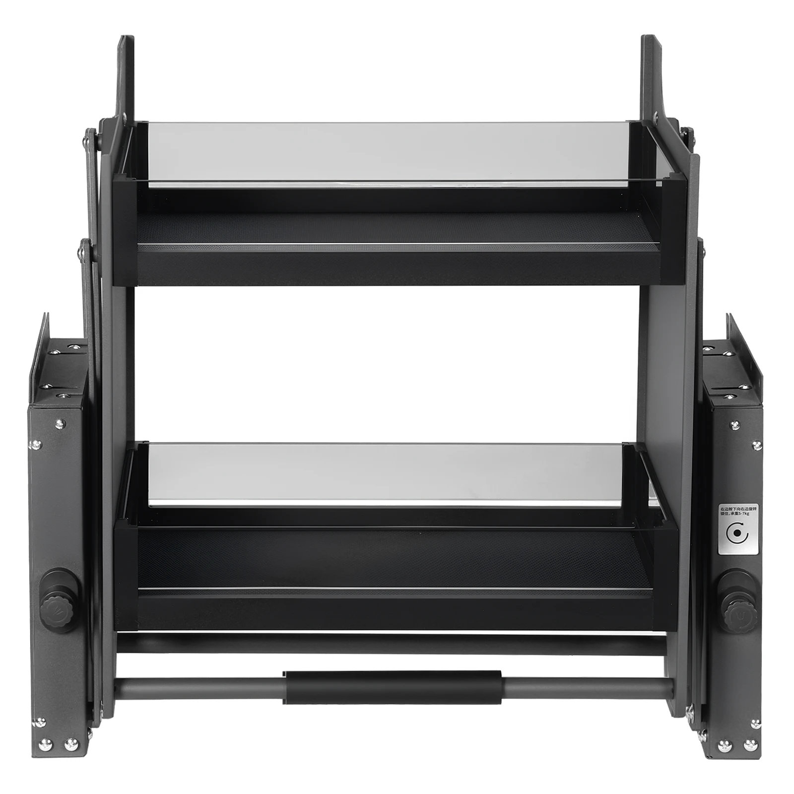 

Hanging Mount Spice Rack Organizer Adjustable Capacity Wall Cupboard Lifting Basket with Adjustable Bearing for Pantries Closets