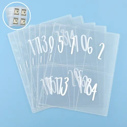 25 Sheets Of 100 Envelopes Save Money Challenge Pre-marked 1-100 Money Bag Cash Filler A5 Ring Adhesive Insertion Replacement