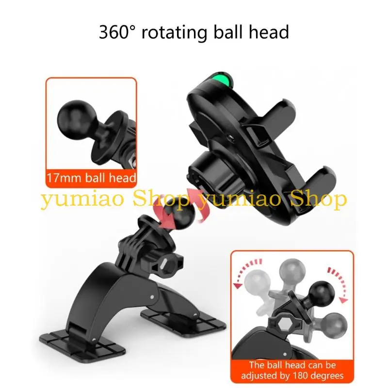 587B Adjustable Sucction Cup Car Phone Holder 360 Windshield Dashboard Mobile Support