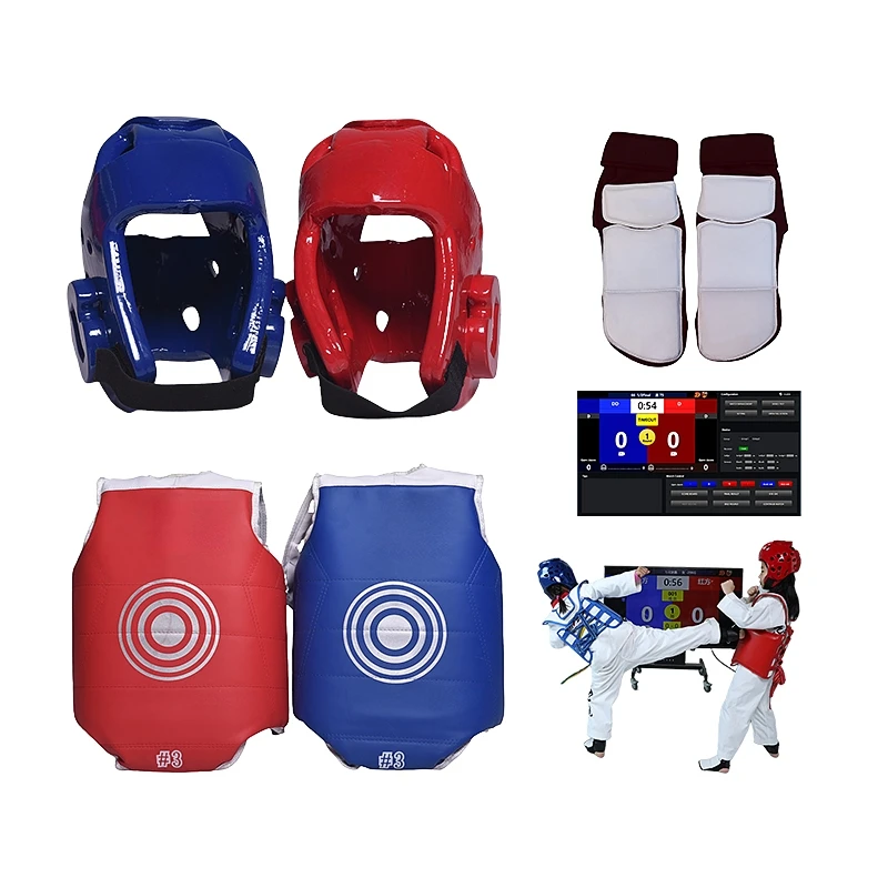 

WT Certification Taekwondo Electronic Protective Waychamp Protective Gear Electronic Head Guard Chest Socks(Club Version)