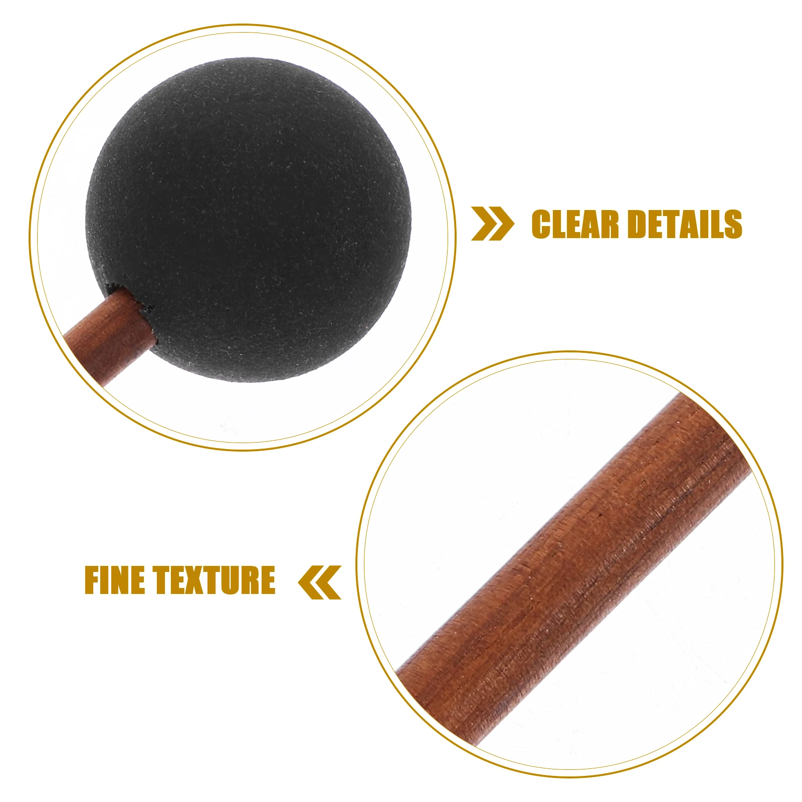 

Whale Singing Gong Resonant Mallet Silicone Friction Mallet Long Wooden Handle Deep Resonance Sound for Yoga Meditation Classes