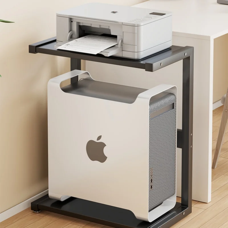 Office Computer Host Case Bracket Printer Storage Rack under Desk Base Stand Bracket Base Storage Placement Shelf Pratical New