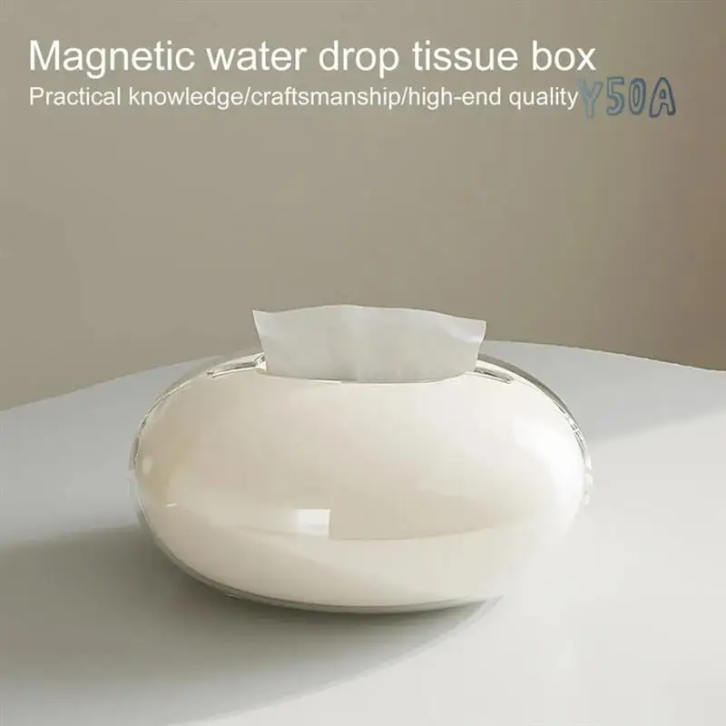 

Y50A-держатель для салфеток, магнитная коробка для хранения салфеток на присоске, держатель для салфеток, чехол для салфеток для ванной комнаты, туалетный столик, стол для спальни