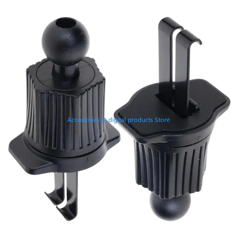 77JD Universal 17mm Car Vent Clip Base Not Shake Hook Design Easy Rotatable Installation Secure Mounting for Phone Holders