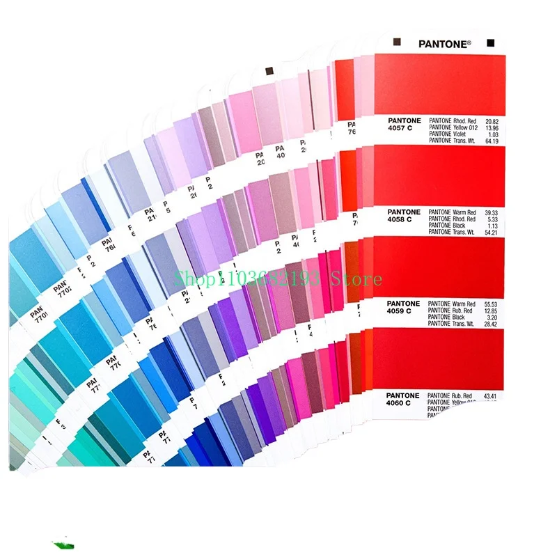 2019 New Edition Pantone International Standard General Cu Color Swatch 1-7 Clothing Design Color Card Gp1601a