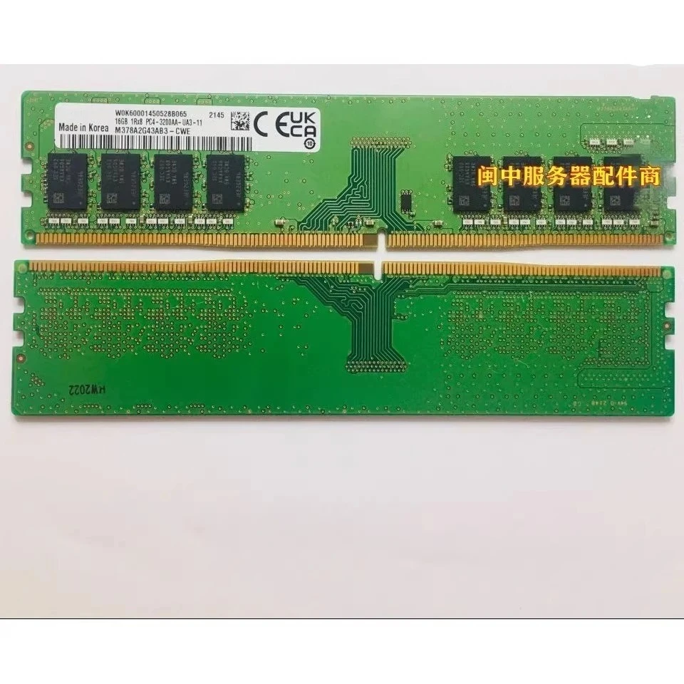 

For Samsung 16G 1RX8 PC4-3200AA-UA3-11 M378A2G43AB3-CWE desktop memory stick