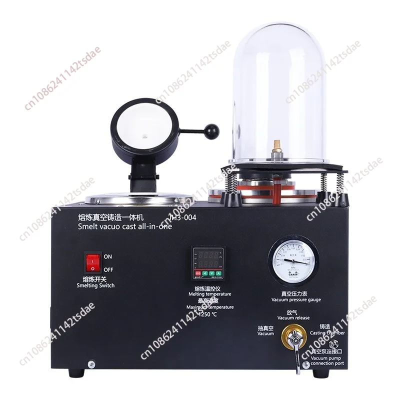 2L Integrated Jewelry Vacuum Casting Machine, Gold Silver Plaster Mold Jewelry Pouring Casting Equipment