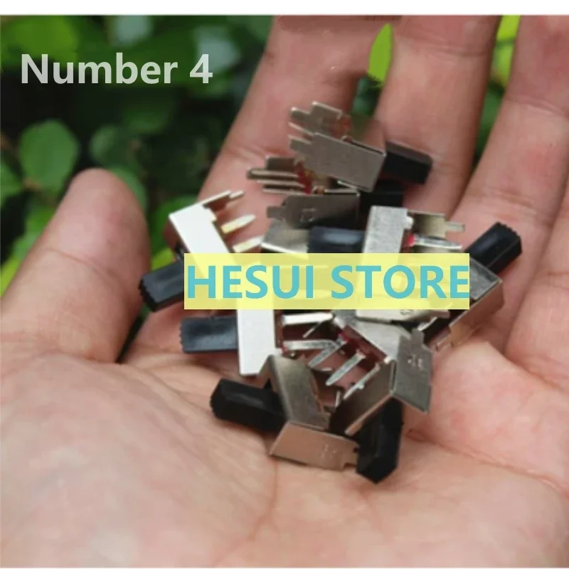 10PCS toggle switch Single-row in-line small micro power switch gear sliding wave band 2 switch