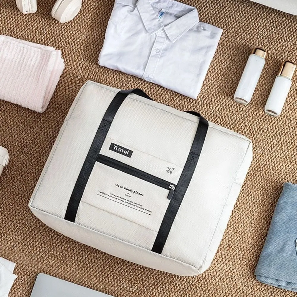 Large Capacity Foldable Travel Bag Waterproof Convenient Hand Luggage Bag Lightweight Dry Wet Separation Clothes Storage Bag Gym