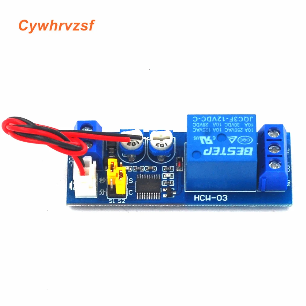 DC 5V 12V 24V Infinite Cycle Delay Timing Time Relay Timer Control ON-OFF Loop Switch Module Double Adjustable 0-100 Mminutes