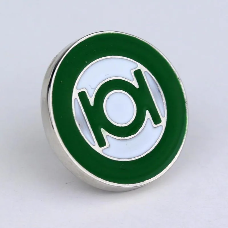 Surrounding DC The Flash Green Lantern cool creative stylish anime cartoon pattern brooch clothing bags fashion accessories