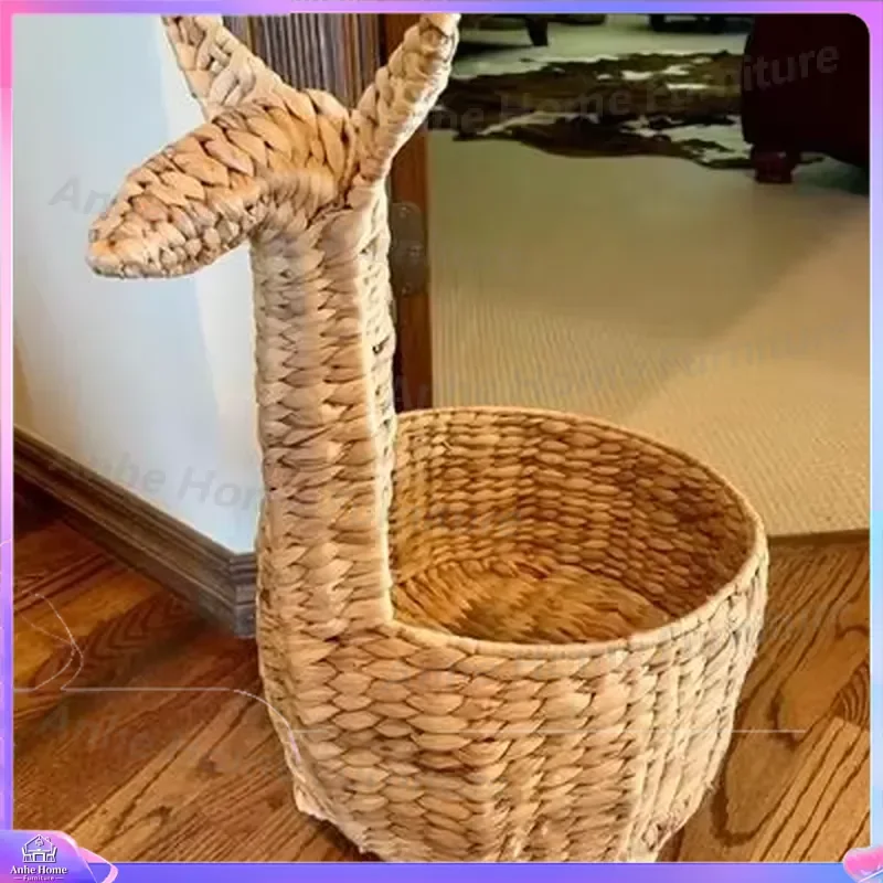 Giraffe Pet Bed Soft Plush Dog Cat House Warm Winter Sleeping Mat Cute Animal Shape Puppy Kennel Home Decor Storage Basket