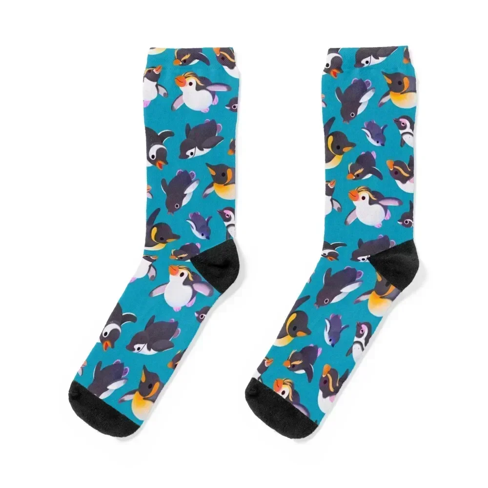 

Penguin day Socks happy Non-slip Stockings compression Socks Men's Women's