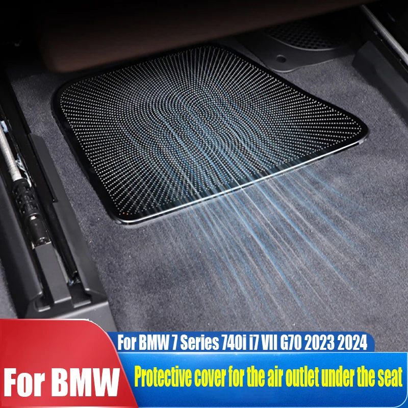 

Для BMW 7 серий 740i i7 VII G70 2023 2024 Защитная крышка для воздуховыпускного отверстия под сиденьем автомобильные аксессуары для интерьера