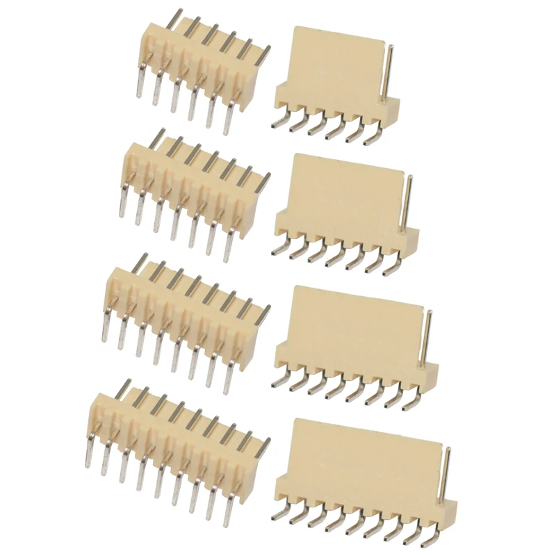 

50pcs KF2510 Right Angle Pin Header 2AW 3AW 4AW 5AW 6AW 7AW 8AW 9AW 10AW 2510 2.54MM Male Wafer Connector