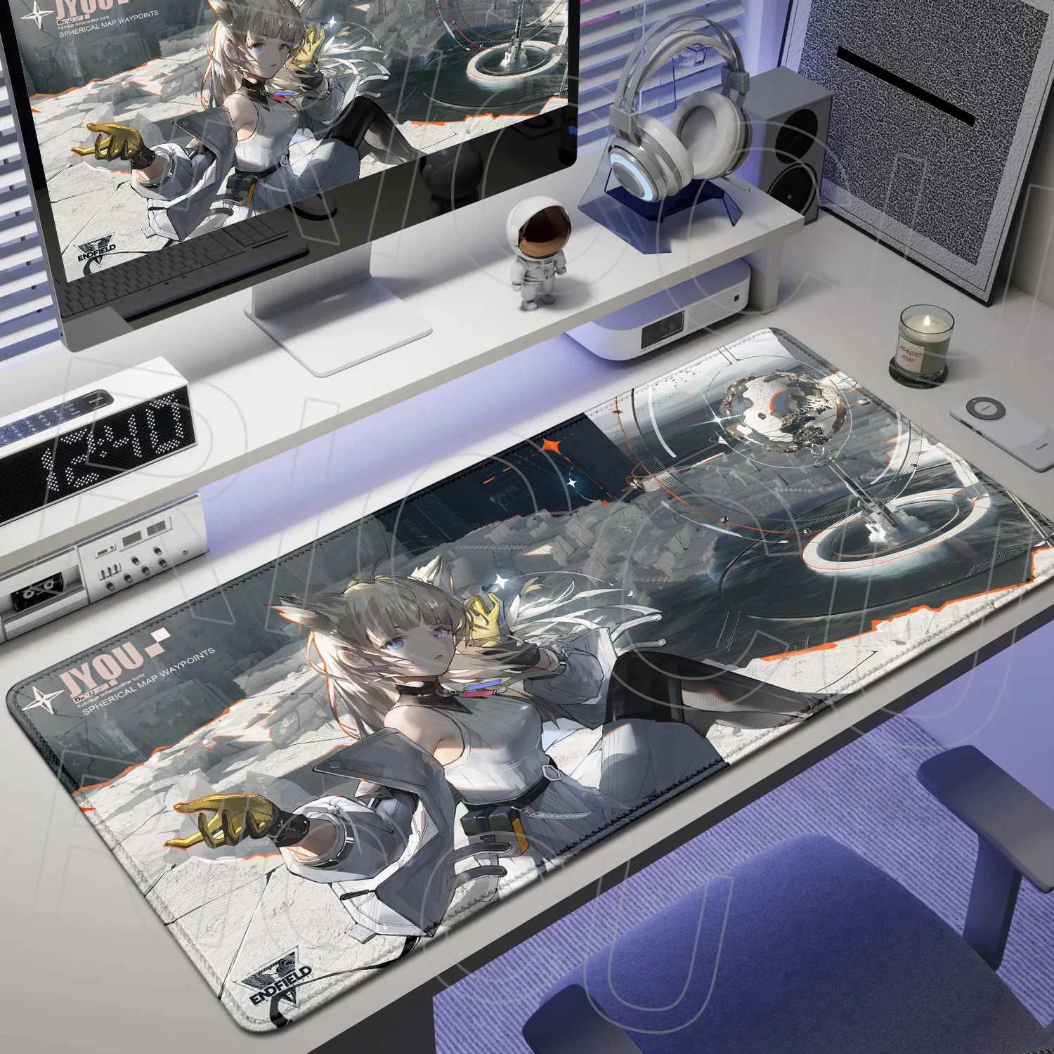 XXL HD Printing Arknights Endfield Perlica Mouse Pad Game Non-slip Natural Rubber Gaming Large
