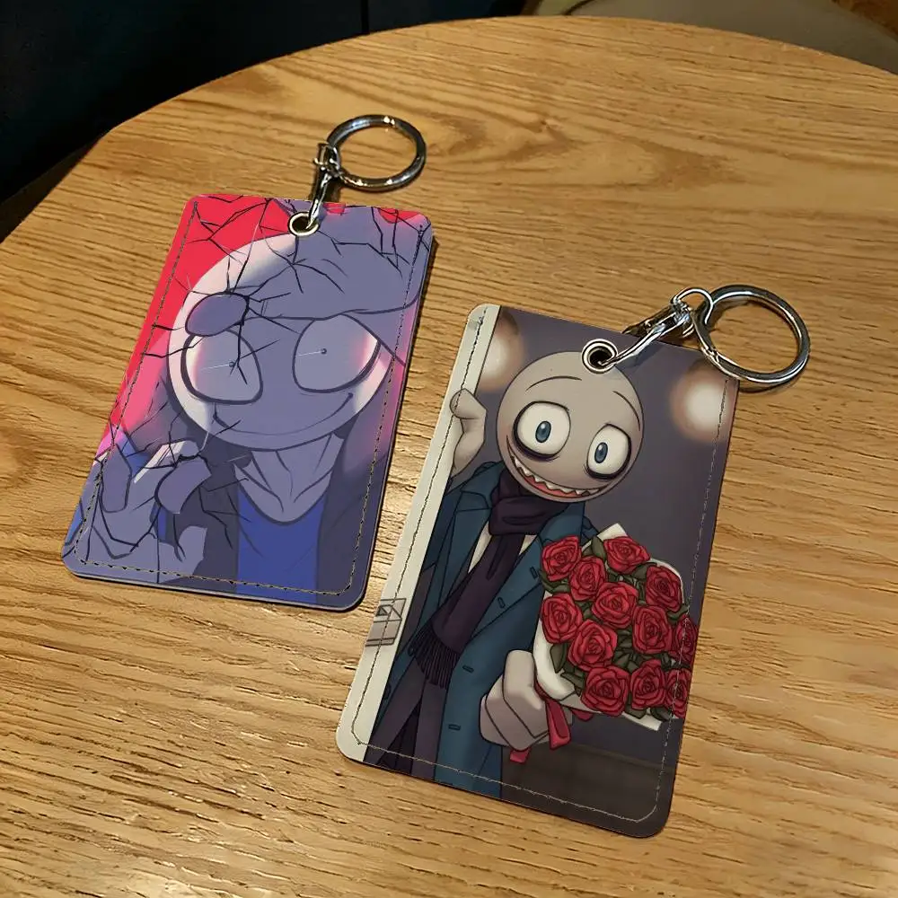 Game Your Boyfriend Peter Card Holder With Keychain Executive Protection For Bank Credit Subway Bus Case