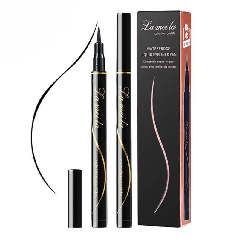 Liquid Waterproof Eyeliner Pencil Long-lasting Sweat-proof Eye Liner Makeup Not Blooming for Big Eyes Soft Eyeliner Makeup TSLM2