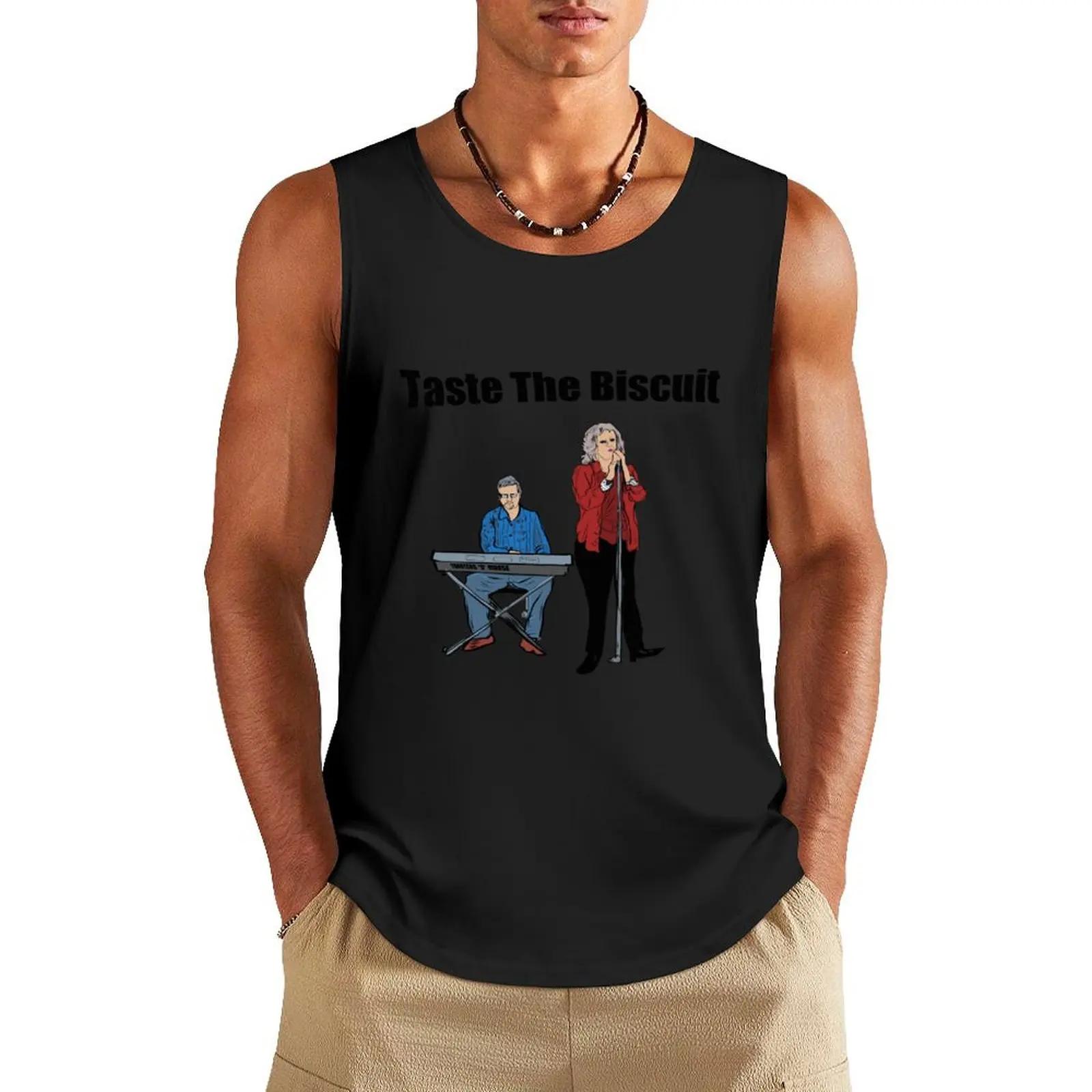 

Taste biscuit Tank Top muscular man Men's summer clothes