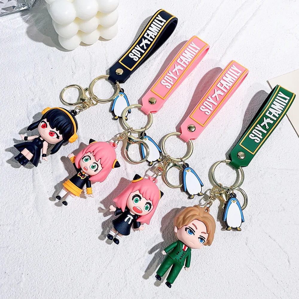 New Spy X Family Figures Keychain Bag Pendant Doll Cartoon Anime Cute Phone Ins Couple Car Key Chain Kids Birthday Toys Gift