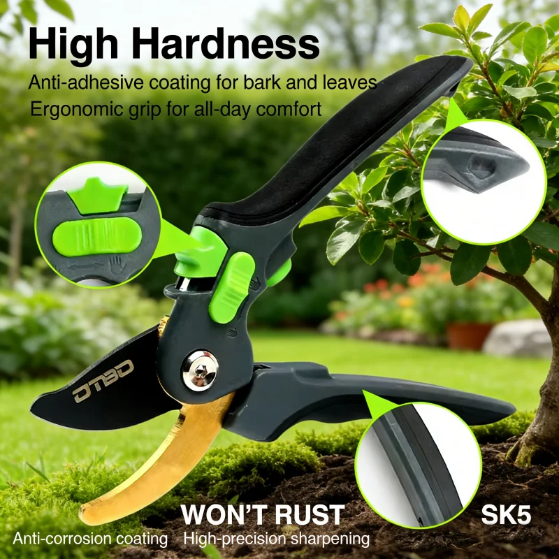 Durable Garden Pruning Multifunctional Labor Saving Scissors Sharp Branch Pruners Protection Hand Plant Trim Pruning Scissors