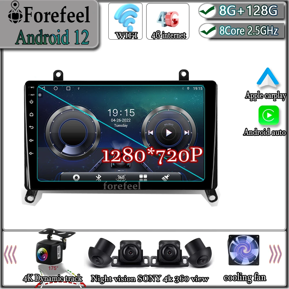 Android 13 For Toyota Hiace H300 VI 6 GranAce I 1 2019 - 2022 Autoradio Multimedia Navigation GPS Video Player 5G WIFI BT 2DIN