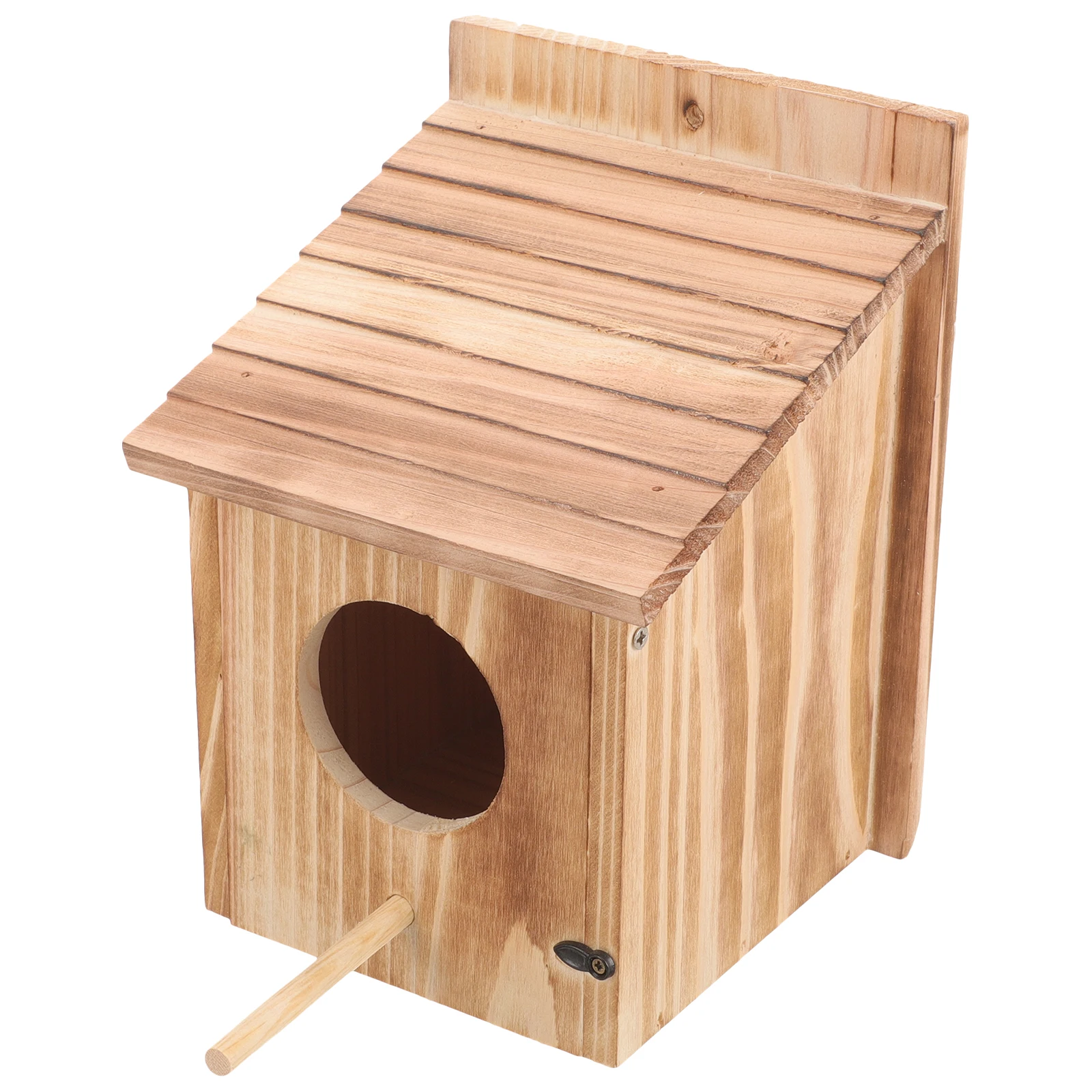 

Wooden Feeder 15x16x21 5cm Small House Cage Garden Supply Nesting Box Pet Wooden Bird House Small Bird Nesting Box
