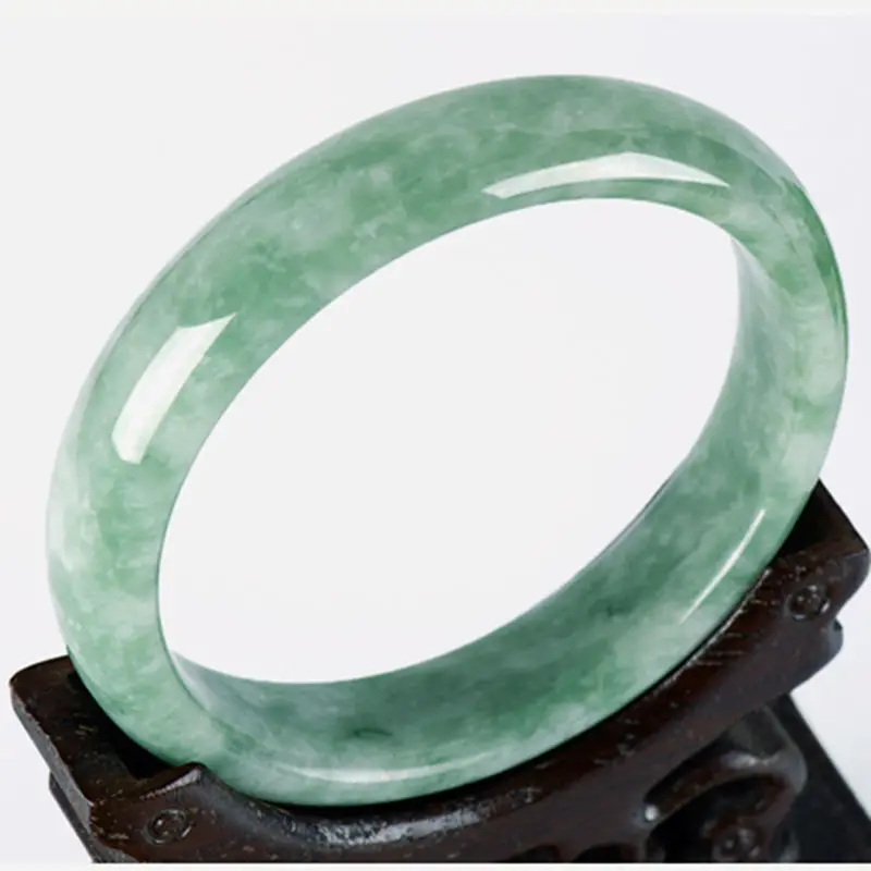 

Natural Myanmar Jade 54mm-62mm bracelet exquisite princess bracelet to send girlfriend to send mother Hetian jade