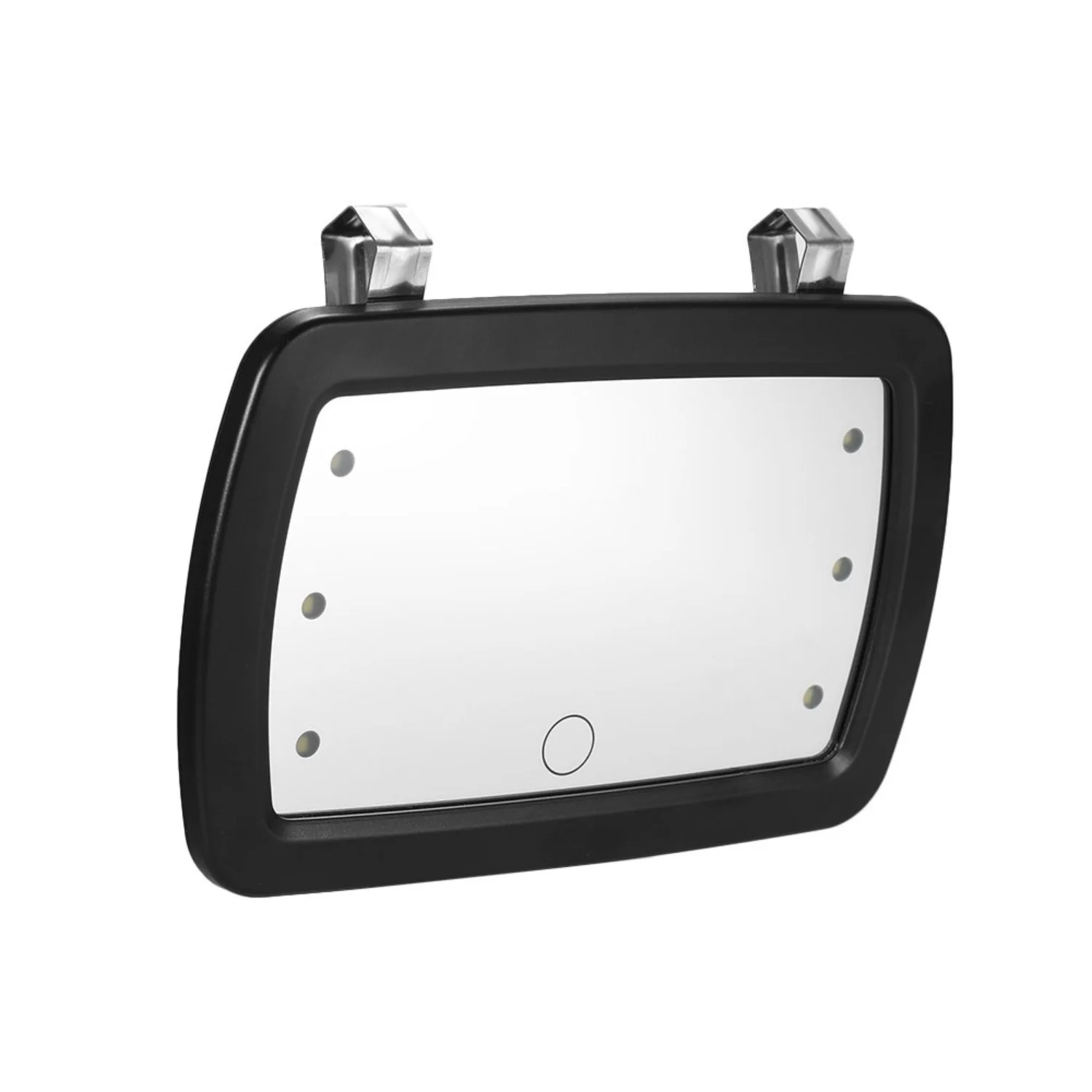 Espelho de viseira solar para carro NEWCE com seis luzes LED - Espelho de maquiagem