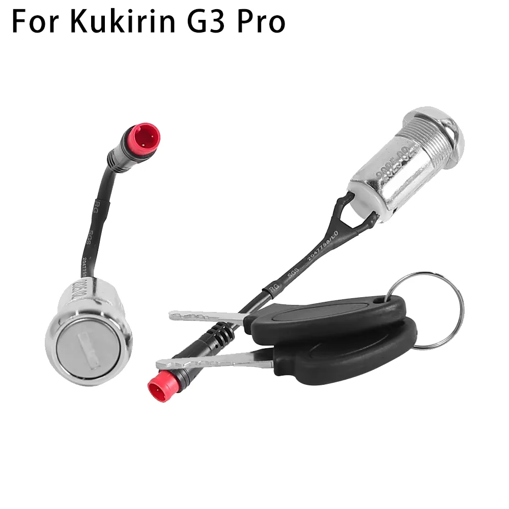 For KUGOO KuKirin G3 Pro Electric Scooter Ignition Lock Anti-Theft Security Lock with Key Scooter Accessories Parts